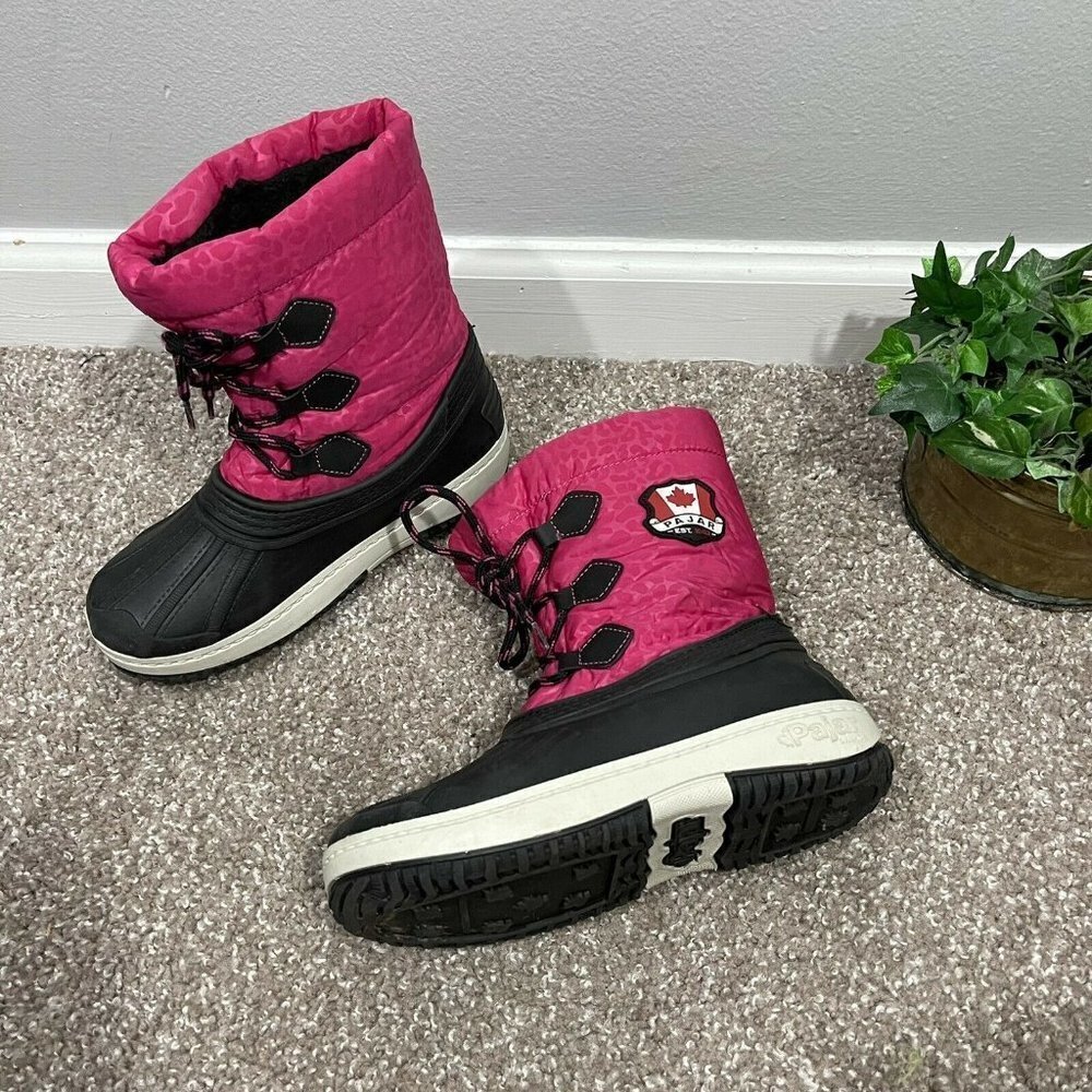 Pajar Boots Waterproof Lace Up Thermal Winter Snow Seam Sealed Kids Size 2Y